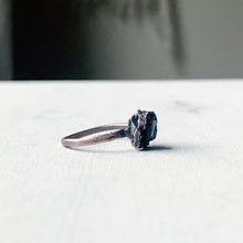 Load image into Gallery viewer, Black Tourmaline Stacking Ring #4 (Size 7.25)