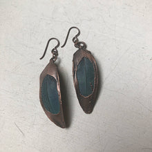 Load image into Gallery viewer, Electroformed Macaw Feather Earrings #2 - Moksha Collection
