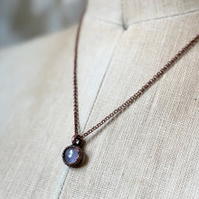 Load image into Gallery viewer, Dainty Round Rainbow Moonstone Necklace - Ready to Ship