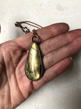 Load image into Gallery viewer, Labradorite Teardrop Necklace #2- Ready to Ship