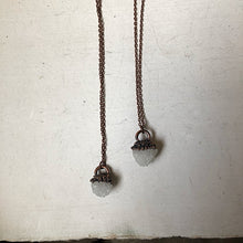 Load image into Gallery viewer, Clear Quartz Druzy Necklace