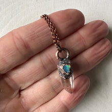 Load image into Gallery viewer, Clear Quartz Point & Raw Opal Necklace #2 - Ready to Ship