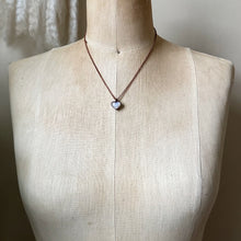 Load image into Gallery viewer, Rainbow Moonstone Heart Necklace #1- Ready to Ship