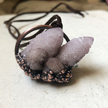 Load image into Gallery viewer, Amethyst Spirit Quartz Cluster Necklace - Ready to Ship