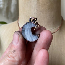 Load image into Gallery viewer, Desert Druzy Crescent Moon Necklace #2 - Ready to Ship