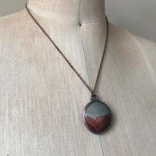 Load image into Gallery viewer, Polychrome Jasper Moon Necklace #1