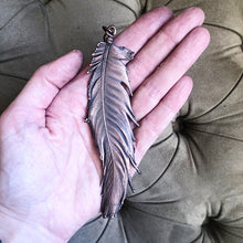 Load image into Gallery viewer, Electroformed Wild Feather Necklace - Ready to Ship