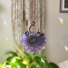 Load image into Gallery viewer, Amethyst Stalactite Slice Necklace #3 - Ready to Ship
