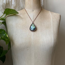Load image into Gallery viewer, Labradorite Teardrop Necklace #2 - Ready to Ship
