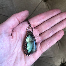Load image into Gallery viewer, Labradorite & Fern Necklace - Ready to Ship