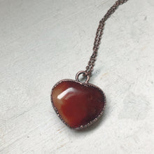 Load image into Gallery viewer, Carnelian Heart Necklace #1