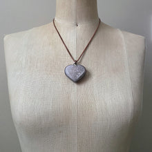 Load image into Gallery viewer, Agate Druzy “Broken Open” Heart Necklace - Ready to Ship