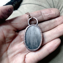 Load image into Gallery viewer, Silver Obsidian Necklace #1