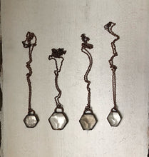 Load image into Gallery viewer, Quartz Hexagon Necklace (Satya Collection)