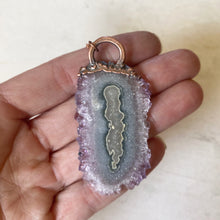 Load image into Gallery viewer, Amethyst Stalactite Slice Necklace #5 - Ready to Ship