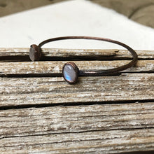 Load image into Gallery viewer, Rainbow Moonstone Cuff Bracelet #1 (Flower Moon Collection)