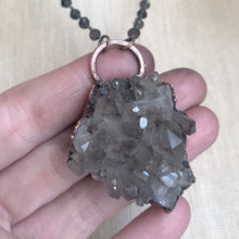Load image into Gallery viewer, Smoky Quartz Cluster Necklace #3 - Ready to Ship