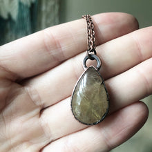 Load image into Gallery viewer, Rutile Quartz Teardrop Necklace #1 - Ready to Ship