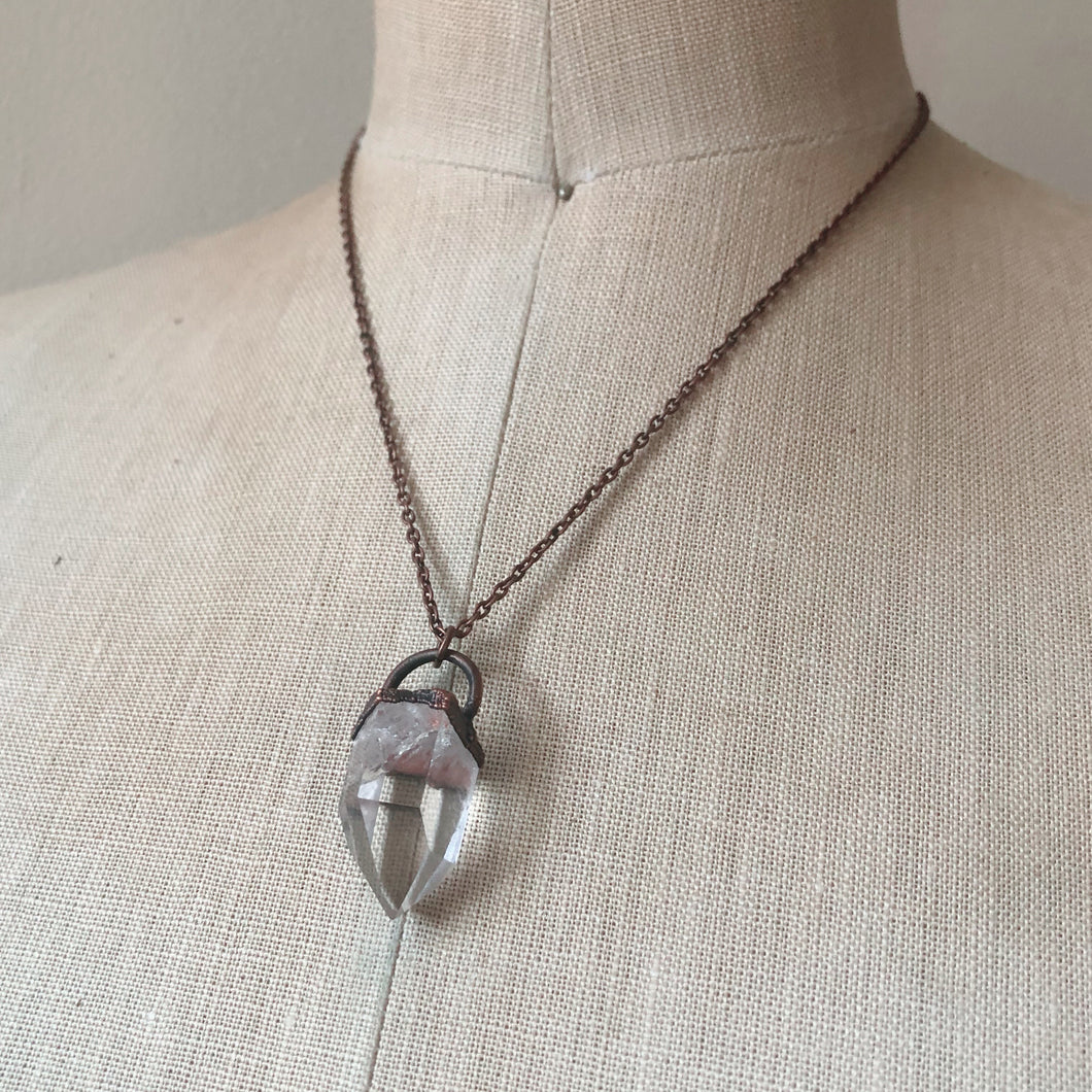 Clear Quartz Point Necklace #1 - Ready to Ship