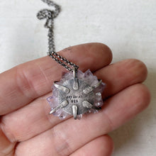 Load image into Gallery viewer, Amethyst Stalactite Slice Necklace #1 - Sterling Silver