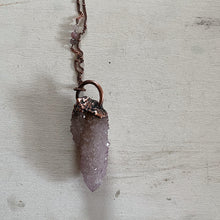 Load image into Gallery viewer, Amethyst Spirit Quartz Necklace with Purple Agate Accent Chain #3 - Ready to Ship