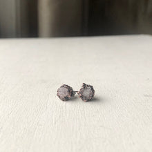 Load image into Gallery viewer, Clear Quartz Druzy Earrings #4 - Ready to Ship