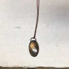 Load image into Gallery viewer, Labradorite Oval Necklace #2- Ready to Ship