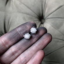 Load image into Gallery viewer, Clear Quartz Druzy Earrings #2 - Ready to Ship