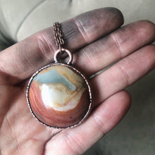 Load image into Gallery viewer, Polychrome Jasper Moon Necklace #14