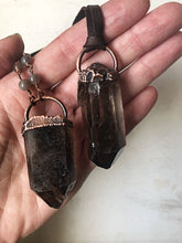 Load image into Gallery viewer, Raw Smoky Quartz Point Necklace (Ready to Ship) - Darkness Calling Collection