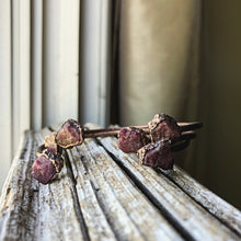 Load image into Gallery viewer, Raw Ruby Chakra Cuff Bracelet - Made to Order