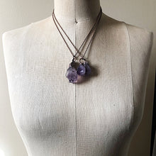 Load image into Gallery viewer, Raw Amethyst Point Necklace - Snow Moon Collection