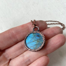 Load image into Gallery viewer, Labradorite Full Moon in Leo Necklace #1 - Ready to Ship