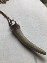Load image into Gallery viewer, Labradorite & Naturally Shed Deer Antler Tip Necklace #3