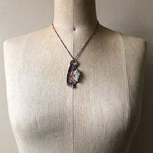 Load image into Gallery viewer, Electroformed Butterfly Wing with Angel Aura Necklace - Ready to Ship