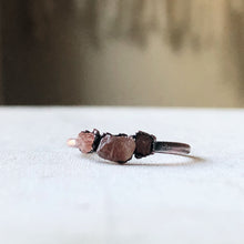 Load image into Gallery viewer, Raw Sunstone Triple Stacking Ring - Ready to Ship
