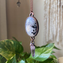 Load image into Gallery viewer, Rainbow Moonstone and Vera Cruz Amethyst Necklace #1 - Ready to Ship