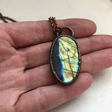 Load image into Gallery viewer, Labradorite Oval Necklace #3 - Ready to Ship (5/17 Update)