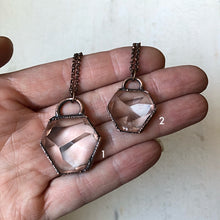 Load image into Gallery viewer, Clear Quartz Hexagon Necklace