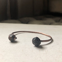 Load image into Gallery viewer, Raw Garnet Cuff Bracelet (Super Blood Wolf Moon Collection)