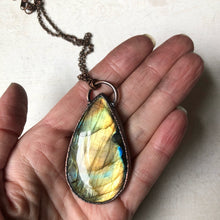 Load image into Gallery viewer, Labradorite Teardrop Necklace #1 - Ready to Ship