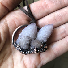 Load image into Gallery viewer, Amethyst Spirit Quartz Cluster Necklace - Ready to Ship