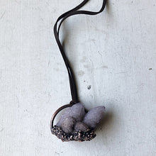 Load image into Gallery viewer, Amethyst Spirit Quartz Cluster Necklace - Ready to Ship