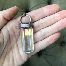 Load image into Gallery viewer, Angel Aura Quartz Polished Point Necklace #1 - Ready to Ship