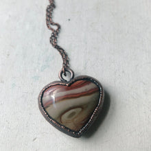 Load image into Gallery viewer, Polychrome Jasper Heart Necklace #6