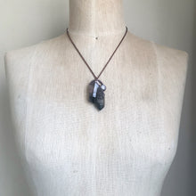 Load image into Gallery viewer, Smoky Quartz Cluster & Rainbow Moonstone Necklace #2 - Ready to Ship