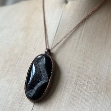 Load image into Gallery viewer, Black Onyx Druzy Necklace - Ready to Ship