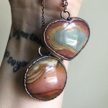 Load image into Gallery viewer, Polychrome Jasper Moon Necklace #4