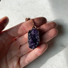 Load image into Gallery viewer, Amethyst Druzy "Shine" Necklace #10 - Ready to Ship