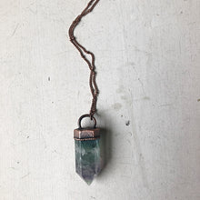 Load image into Gallery viewer, Fluorite Polished Point Necklace #2 - Ready to Ship